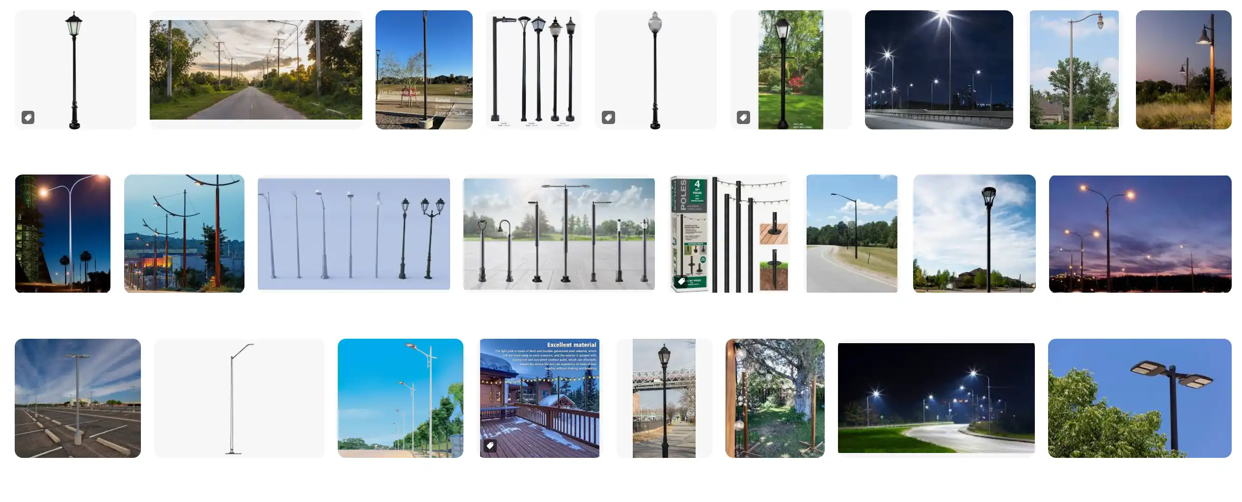 What Are the Big Light Poles Called?